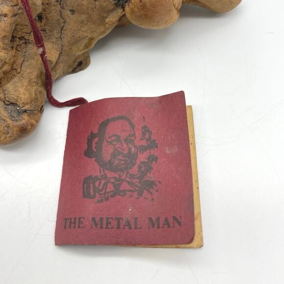 Vintage Metal Man Brutalist Flower and Driftwood Original‎ tag 70s Al Speert - Picture 4 of 8